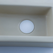 FugaFlow Efficiente Ensemble fontaine Pietra - 37,5x18,5x9cm - céramique - trou de robinet à gauche - robinet de fontaine blanc mat - bouchon de vidange - siphon abaissé - Beige mat SW1442329