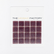 SAMPLE The Mosaic Factory Amsterdam carreau mosaïque 2x2x0.4cm pour mur et sol pour intérieur et extérieur carré Verre Violet SW861881