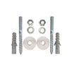 Wiesbaden Mini-Rhea droite kit lave-mains 36x18x9cm aspect marbre Carrara blanc incl. robinet lave-mains Amador en acier brossé SW794537