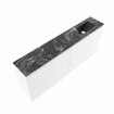 MONDIAZ TURE-DLUX meuble WC 120 cm Talc. EDEN lavabo Lava position à droite. Sans trou de robinet. SW1103614