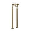 Crosswater Belgravia pieds de robinet de baignoire - sur pied - laiton brossé (or) SW1175912