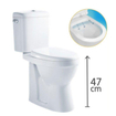 GO by Van Marcke XJoy spoelrandloos PACK staand toilet verhoogd AO zonder spoelrand porselein wit wczitting softclose SW287187