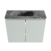 MONDIAZ TURE-DLUX meuble WC 60 cm Greey. EDEN lavabo Lava position milieu. Sans trou de robinet. SW1103801
