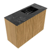 Mondiaz JOYA-DLUX 60cm meuble de salle de bains - couleur Oak - Vasque FAYE position Droite 1 trou de robinet couleur Lava. SW1422069