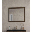 Adema Holz Ensemble de meuble - 80x45x45cm - 1 vasque en céramique Noir - sans trous de robinet - 1 tiroir - Noyer foncé (bois) SW1025706