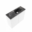 MONDIAZ TURE-DLUX Meuble toilette - 60cm - Talc - EDEN - vasque Lava - position droite - 1 trou de robinet SW1103600