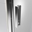 Sealskin inc. cabine de douche quadrant en deux parties 100x100x200cm verre de sécurité transparent de 8mm avec anti-calcaire argenté brillant SW771701