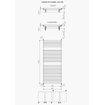Plieger Florian Nxt designradiator dubbel horizontaal 1406x600mm 1153W pergamon 7255138