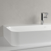 Villeroy & Boch Finion Lavabo à poser face inférieure meulée 100x47cm avec 1 trou pour robinetterie ceramic+ avec trop-plein caché blanc SW106504