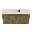 Mondiaz JOYA-DLUX 80cm toiletmeubel - kleur Dusk - Wastafel FAYE positie Midden 1 kraangat kleur Meli. SW1425814