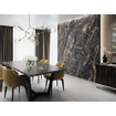 Terravito Zanello carreau mural et de sol - 120x120cm - Carré - 9mm - rectifié - Aspect marbre - Black golden SW405508