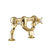 Robinet de baignoire Crosswater Belgravia - sur pied - 2 trous - poignée croix - laiton non poli SW484814