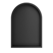Wiesbaden Demis Niche encastrée - 30x45x7cm - arc arrondi - noir mat SW1473615
