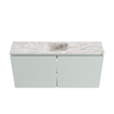 MONDIAZ TURE-DLUX Meuble de toilettes 100 cm Greey. Lavabo EDEN Glace position centrale. Avec 1 trou de robinet. SW1103306