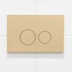 Adema Salina 2.0 Toiletset - 48.5x36x32cm - diepspoel - spoelrandloos - QeramiQ inbouwreservoir - softclose - quickrelease - toiletzitting - beige kunststof bedieningsplaat - ronde knoppen - wit SW1474583