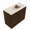 Mondiaz JOYA-DLUX Meuble de salle de bains 50cm - couleur Walnut - Vasque FAYE position Milieu Sans trou de robinet couleur Meli. SW1424384