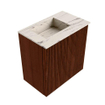 Mondiaz JOYA-DLUX Meuble de toilette 40cm - couleur Ruby - Lavabo FAYE position Gauche 1 trou de robinet couleur Nata SW1425399