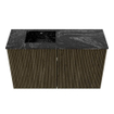 Mondiaz JOYA-DLUX 70cm meuble de salle de bains - couleur Shadow - Vasque FAYE position Gauche Sans trou de robinet couleur Lava. SW1422814