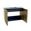 Mondiaz JOYA-DLUX 60cm meuble de toilette - couleur Dusk - Vasque FAYE position Milieu 1 trou de robinet couleur Oza. SW1425962