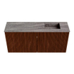 Mondiaz JOYA-DLUX 90cm toiletmeubel - kleur Ruby - Wastafel FAYE positie Rechts 1 kraangat kleur Oza. SW1425515