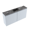 MONDIAZ TURE-DLUX meuble de toilettes 100 cm Clay. Lavabo EDEN Lava position milieu. Sans trou de robinet. SW1103730