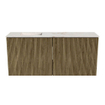 Mondiaz JOYA-DLUX 90cm meuble de salle de bains - couleur Dusk - Vasque FAYE position Gauche 1 trou de robinet couleur Frappe. SW1423055