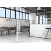 Cifre Ceramica Statuario carrelage mural et de sol - 75x75cm - 10.2mm - Carré - rectifié - Aspect marbre - Blanc/noir mat SW359626