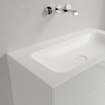 Villeroy & Boch Finion lavabo-plan pour meuble - 100x50 sans trou de robinetterie sans trop-plein stonewhite Ceramic+ stone white SW209389