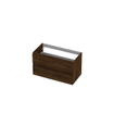 Ink meuble sous-vasque 90x52x45cm 2 tiroirs cadre tournant en bois sans poignée SW352478