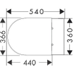 Hansgrohe EluPura S 540 Closetcombinatie - rimless - toiletzitting - softclose - quickrelease - wit SW962907