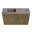 Mondiaz JOYA-DLUX 70cm meuble de toilette - couleur Dusk - Vasque FAYE position Gauche Sans trou de robinet couleur Sombra. SW1426130