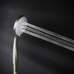Hotbath Mate douchette à main avec 3 positions 23cm Ø10cm plastique ABS nickel brossé SW12479