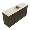Mondiaz JOYA-DLUX 80cm toiletmeubel - kleur Shadow - Wastafel FAYE positie Midden 1 kraangat kleur Meli. SW1424874