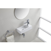 Wiesbaden Rhea S mini lavabo d'angle droite 36,5 x 18 x 9 cm céramique mat blanc SW295980