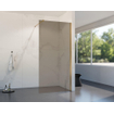 Fortifura Galeria Douche à l'italienne - 140x200cm - verre fumé - Cuivre brossé SW876941