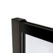 Saniclass Bellini inloopdouche 120x200cm helder veiligheidsglas mat zwarte lijst rondom met anti kalk TWEEDEKANS OUT7437