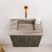 Mondiaz JOYA-DLUX 40cm toiletmeubel - kleur Shadow - Wastafel FAYE positie Midden Zonder kraangat kleur Oza. SW1425023