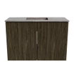 Mondiaz JOYA-DLUX 60cm meuble de toilette - couleur Shadow - Vasque FAYE position Milieu Sans trou de robinet couleur Oza. SW1425025