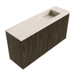 Mondiaz JOYA-DLUX Meuble de toilette 80cm - couleur Shadow - Vasque FAYE position Droite Sans trou de robinet couleur Meli. SW1424888