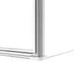Fortifura Galeria Douchecabine - 100x80x200cm - scharnieren - deurgreep - vlak - gesatineerd veiligheidsglas - Chroom SW1222201