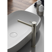 Hotbath Cobber Mitigeur de lavabo haut avec bec droit sans vidage nickel brossé SW73522