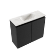 MONDIAZ TURE-DLUX Meuble WC 60 cm Urban. EDEN lavabo Ostra position milieu. Sans trou de robinet. SW1104661