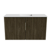Mondiaz JOYA 70cm toiletmeubel - kleur Shadow - Wastafel FAYE positie Midden Zonder kraangat kleur Talc. SW1421424
