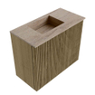 Mondiaz JOYA-DLUX 50cm toiletmeubel - kleur Dusk - Wastafel FAYE positie Links 1 kraangat kleur Saba. SW1426047
