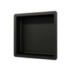Brauer Brushed Edition Niche encastrable 30x30x7.5cm inox avec cadre noir mat SW680021