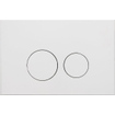 QeramiQ Dely Swirl Toiletset - 36.3x51.7cm - diepspoel - rimless - Geberit UP320 inbouwreservoir - slim zitting - mat witte metalen bedieningsplaat - ronde knoppen - wit mat SW1126111