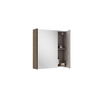 Saniclass Prime Armoire miroir - 60x63x16cm - incluant panneaux latéraux - noyer (bois) SW815273