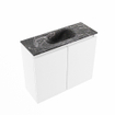 MONDIAZ TURE-DLUX Meuble de toilette 60cm Talc. EDEN lavabo Lava position milieu. Avec 1 trou de robinet. SW1103595