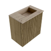 Mondiaz JOYA-DLUX 40cm toiletmeubel - kleur Dusk - Wastafel FAYE positie Rechts 1 kraangat kleur Arena. SW1425724