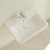 Villeroy & Boch O.novo lavabo - dessous meulé 60x46cm - avec 1 trou de robinet blanc SW448440